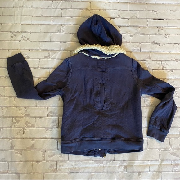 Anthropologie Allihop hoodie jacket blue medium - Picture 13 of 16